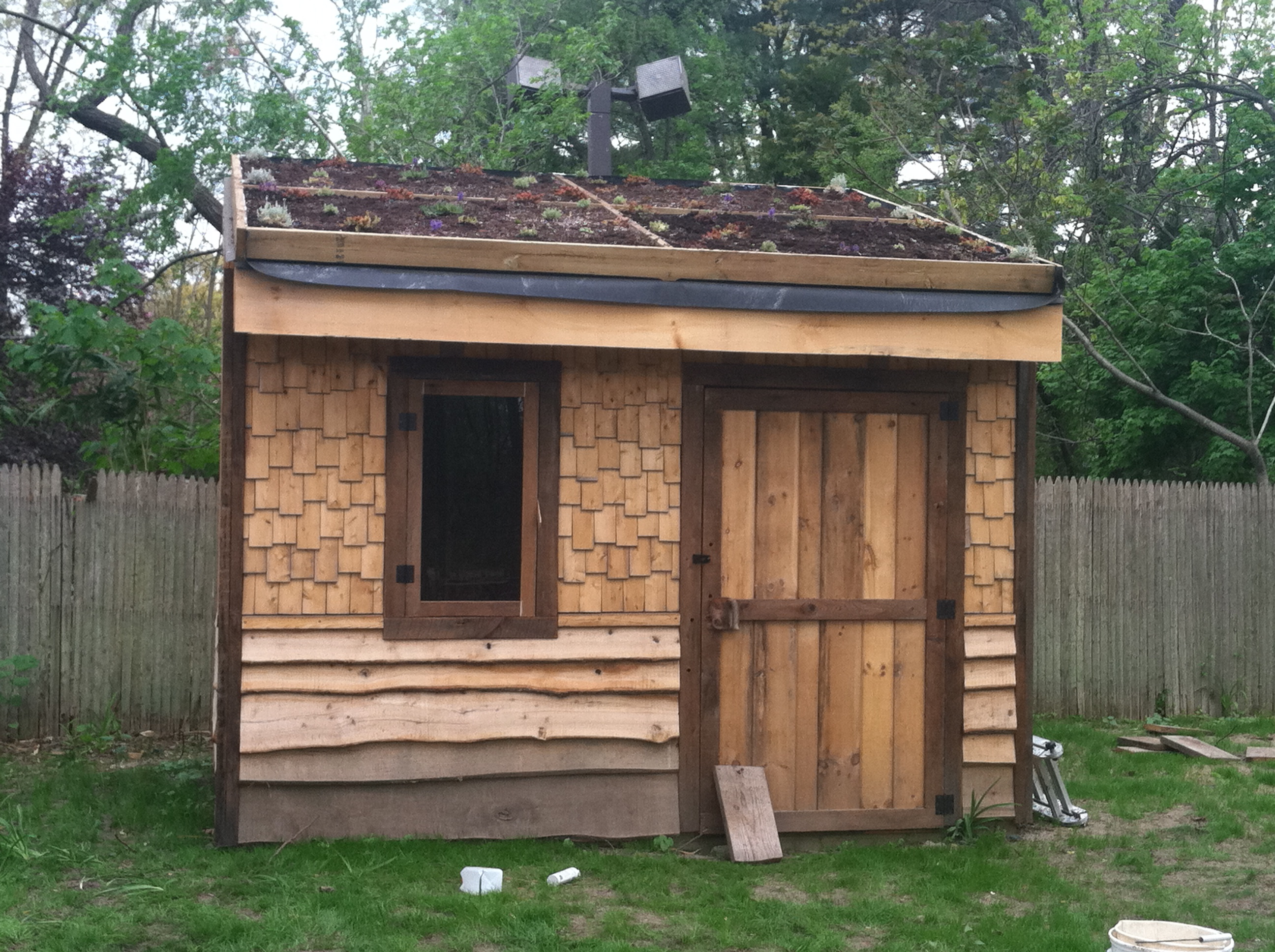 living roof shed | a banjo and a fiddle